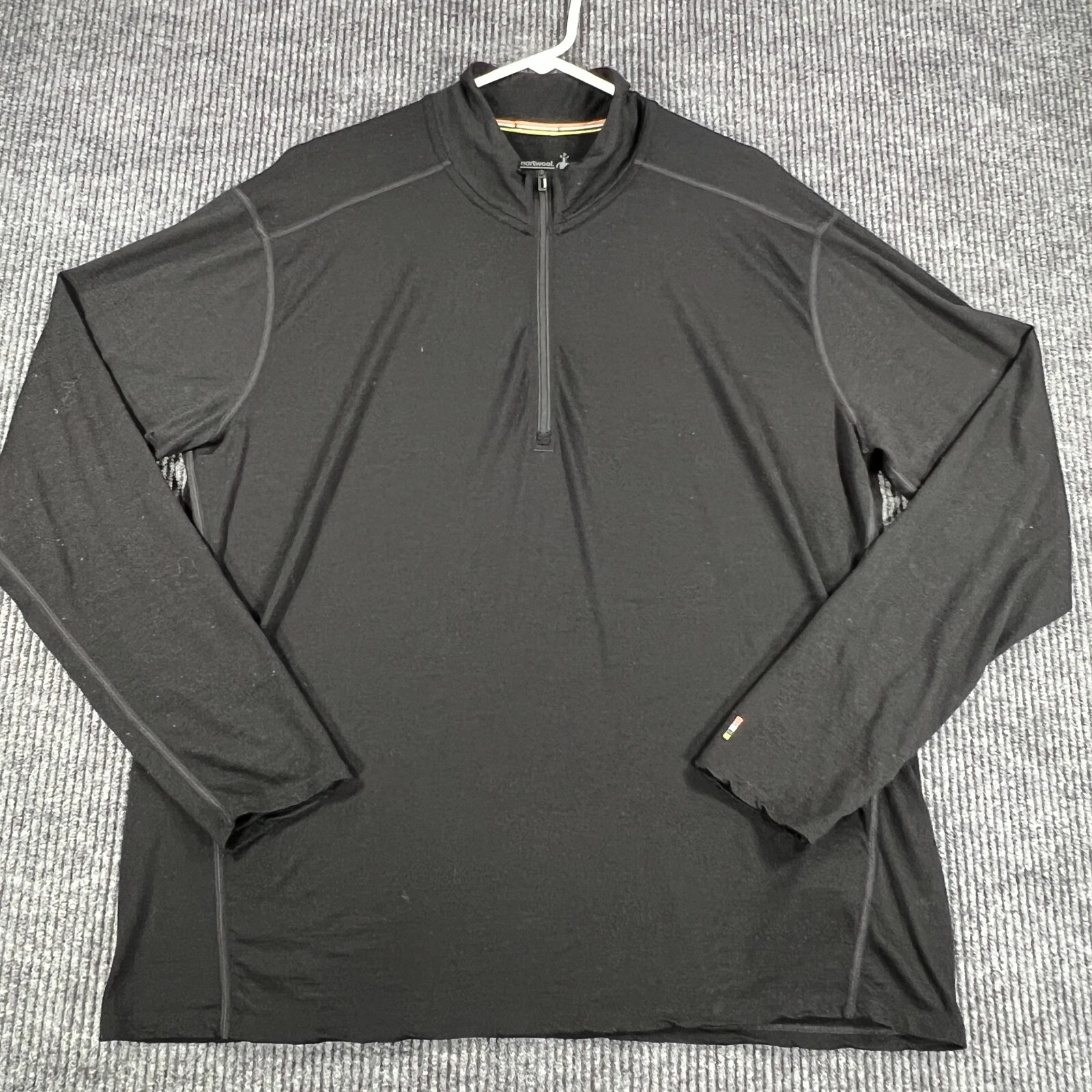 smartwool pullover long sleeve 1/4 zip casual soft shirt