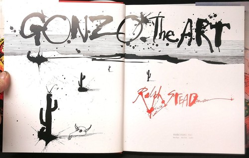 3 RALPH STEADMAN BÜCHER Ausgestorbene Boide GONZO ART Hunde HCDJ Hunter S Thompson EX - Bild 8 von 9
