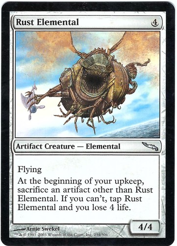 (3X) Rust Elemental Mirrodin Uncommon – MTG Magic the Gathering Card - Picture 3 of 7