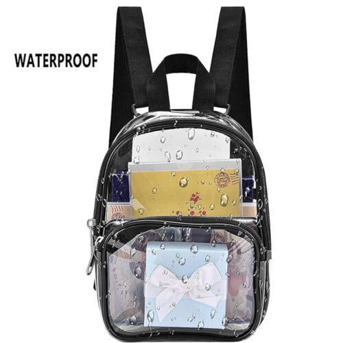 Durchsichtiger Mini-Rucksack mit Stadionzulassung, wasserdichter transparenter - Bild 12 von 15
