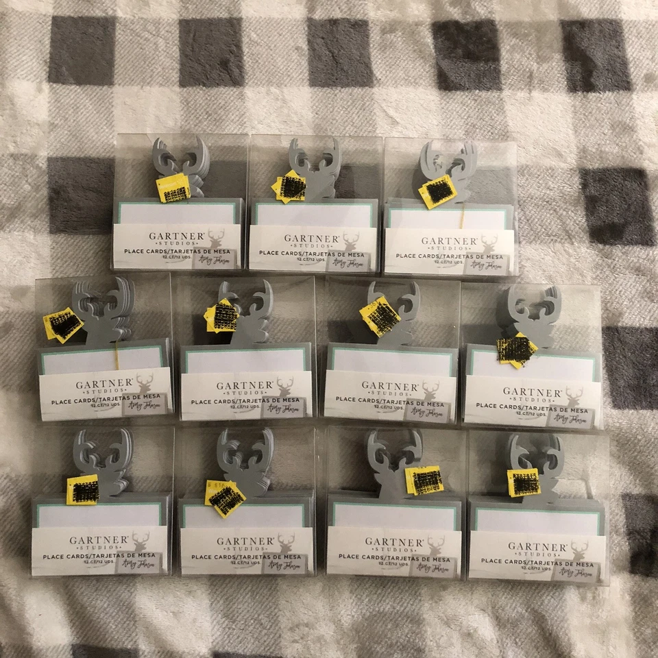 Лот из 132 карточек с вырезом из оленей Gartner 22889 для свадебной вечеринки охоты в лесу - Изображение 2 из 4