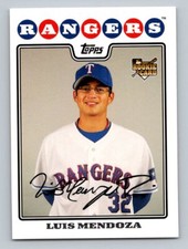 2008 Topps     #153 Luis Mendoza  Texas Rangers  Baseball Card