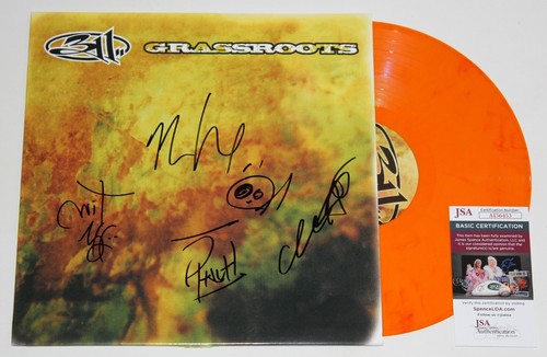 311 BAND SIGNED GRASSROOTS LP ORANGE VINYL RECORD ALBUM HEXUM AUTOGRAPH +JSA COA - 第 1/3 張圖片