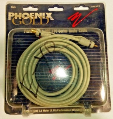 PHOENIX GOLD | AC-473 GOLD 2.5M (8.2FT) PERFORMANCE OFC 470 SERIES AUDIO CABLE |