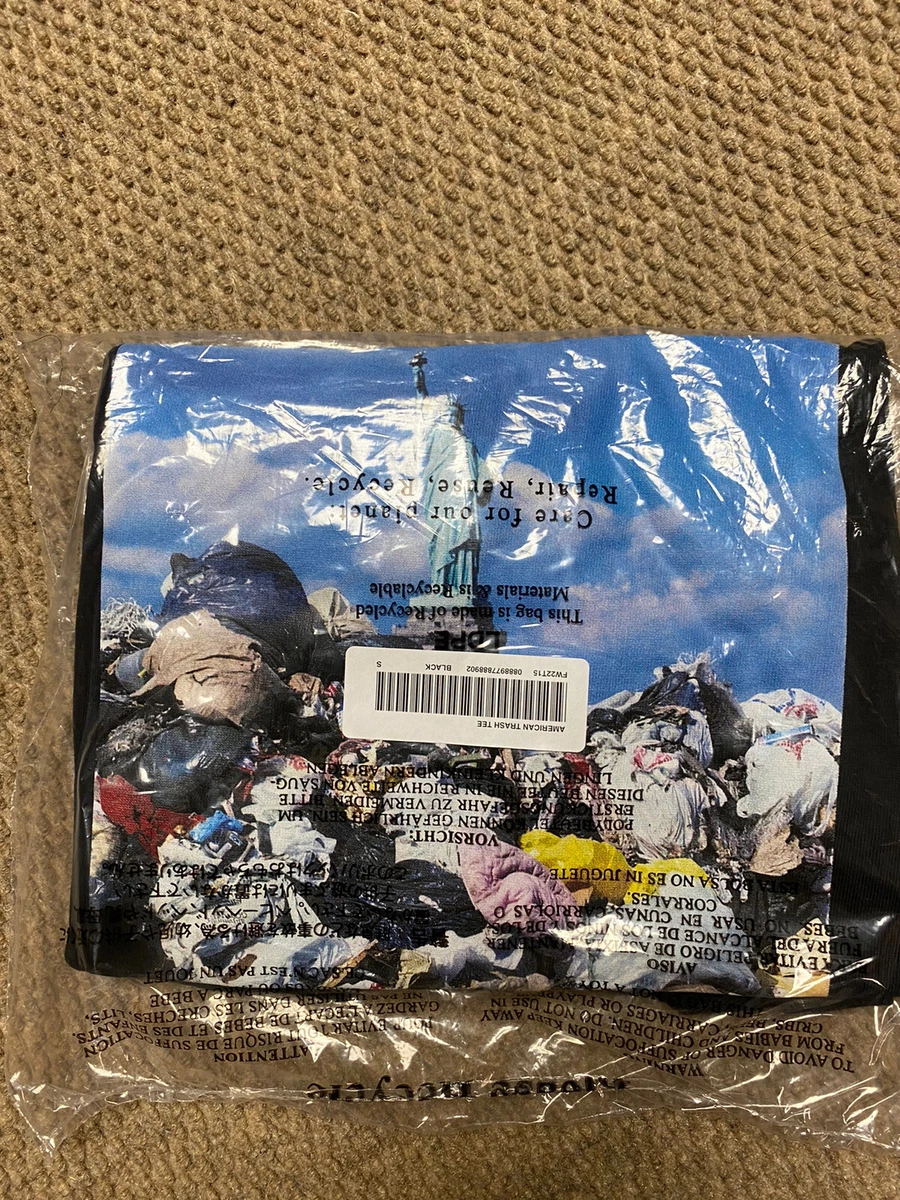 🔥SUPREME TRASH TEE BLACK/ SIZE S FW22 WEEK 1 (100% AUTHENTIC) (BRAND NEW)