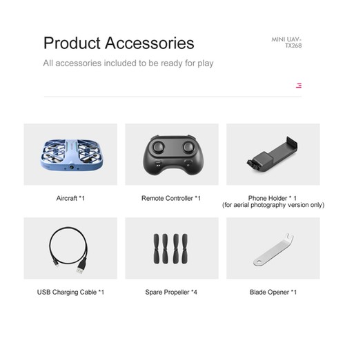4K Camera Grid Quadcopter RC Drones 4CH FPV Pocket Remote Control Aircrafts - Picture 16 of 23