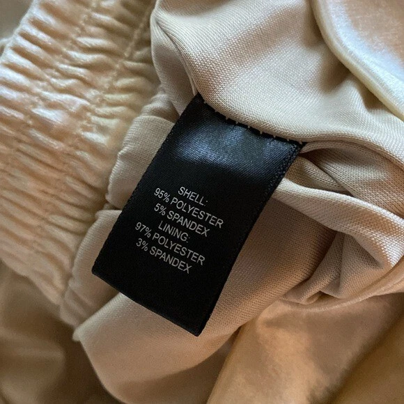 Pantalones CHRISTIAN LACROIX Champagne Terciopelo Pierna Ancha Crema tiro alto Foto 4 de 4