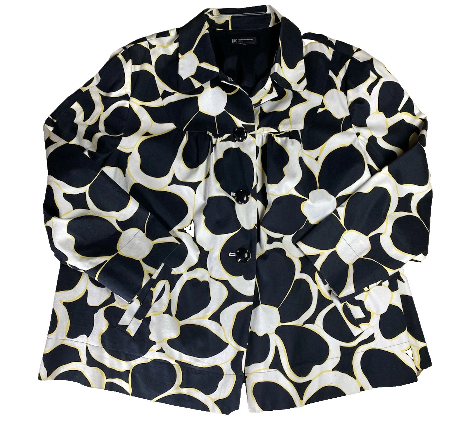 Blanco INC International Concepts Floral abrigos, chaquetas y chalecos para Mujeres