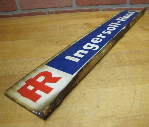 IR INGERSOLL-RAND Old Double Sided Porcelain Sign Display Ad Equipment Machinery - Imagen 3 de 12