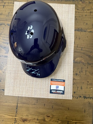Kevin Kiermaier Authentic MLB On Field Rawlings Auto Batting Helmet JSA COA - Picture 2 of 6