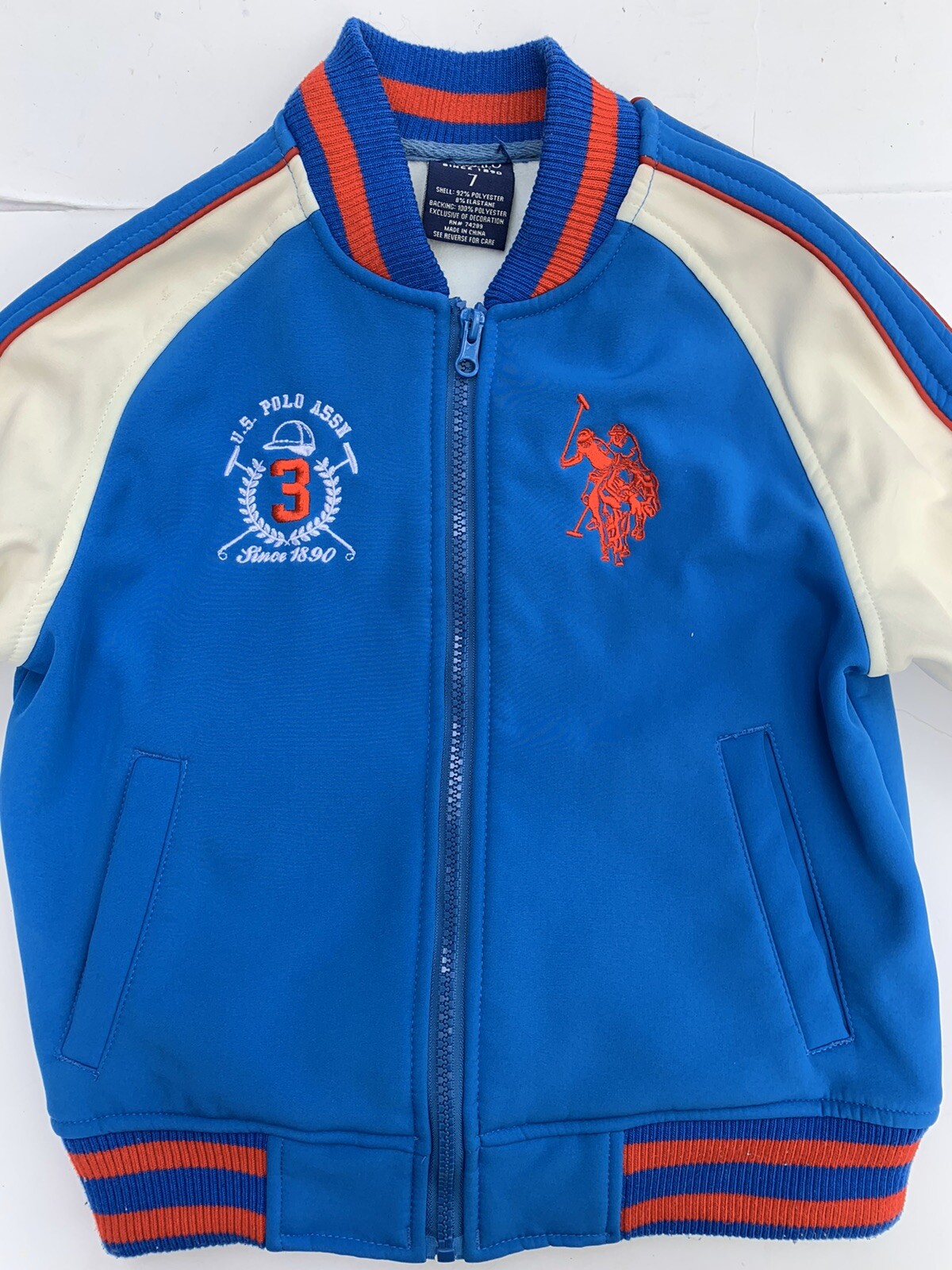 Giacca bambino US Polo Assn Big Pony full zip taglia 7 usata in ottime condizioni