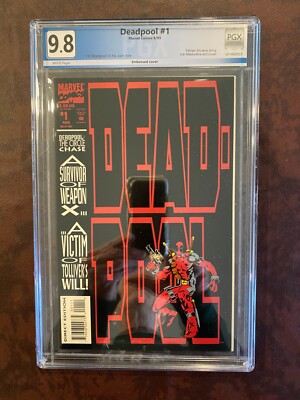 Marvel Comics Dead-Pool #1 PGX 9.8, Embosssed Cover