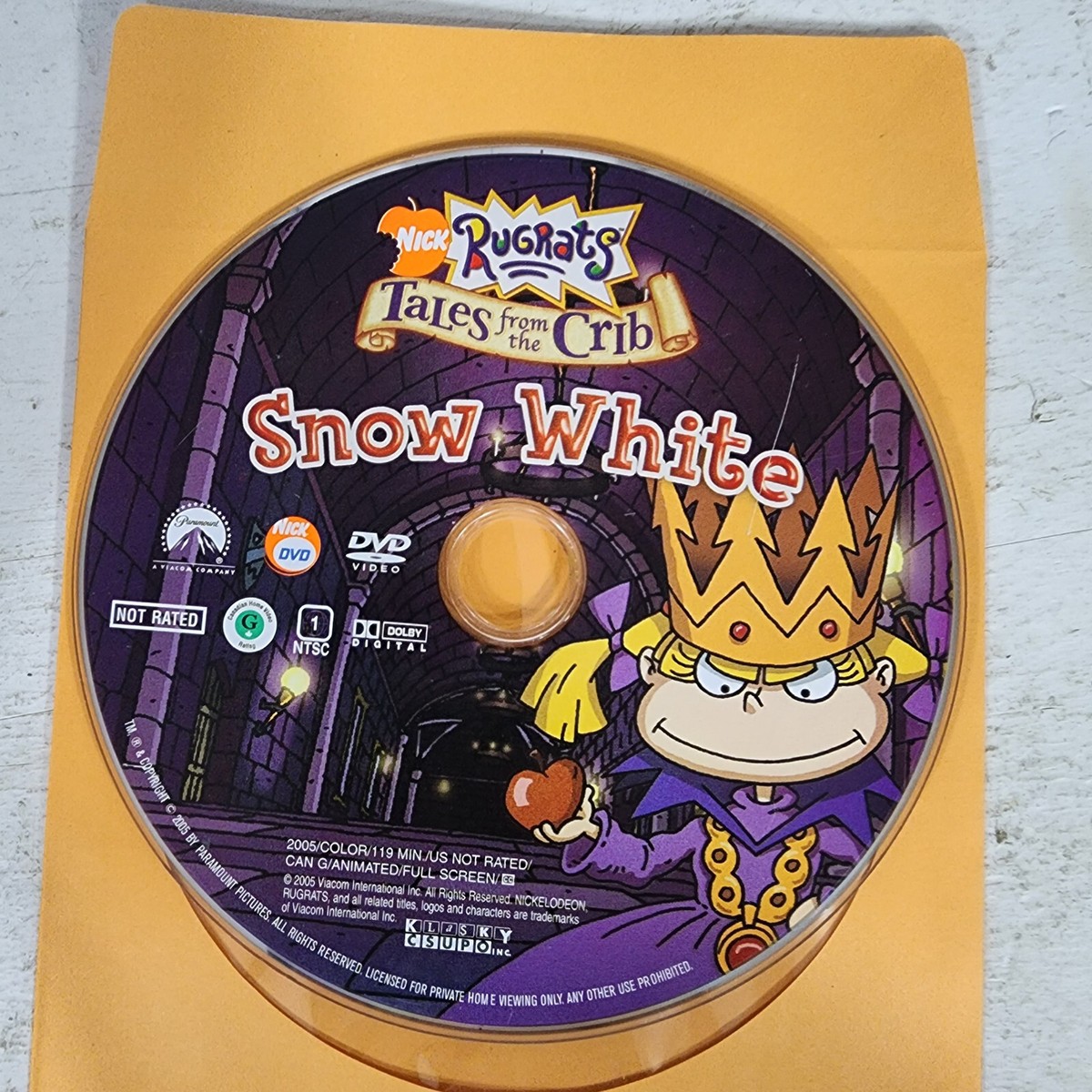 Rugrats Tales From The Crib Snow White DVD Disc Only | eBay