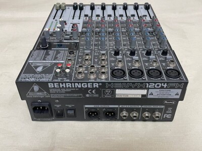 BEHRINGER XENYX 1204FX 12 Input ANALOG MIXER 2/2 Bus 24 BIT