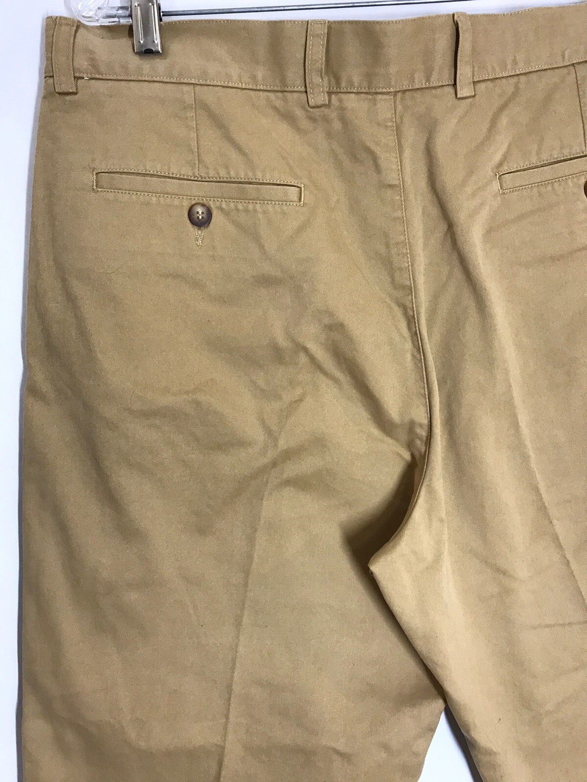 Lacoste Womens Capris Size 36 (L25) Khakis/Chinos Flat Front Gold 100% Cotton  thumbnail 5