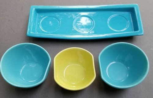 Serving Tray bowls Relish Taco Bar Salsa Server TAG Domo - Picture 6 of 12