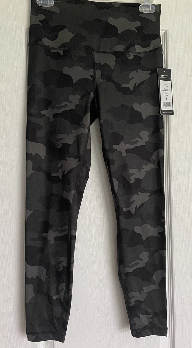 Yogalicious Lux Camo High Waisted Side Pocket Leggings Camo Army Green S NWT