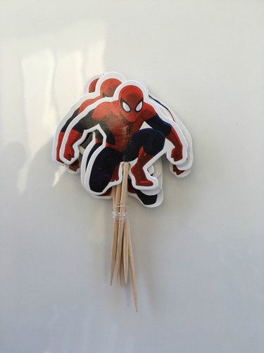 24 pieces spiderman cake cupcake toppers 24pcs - Picture 4 of 5