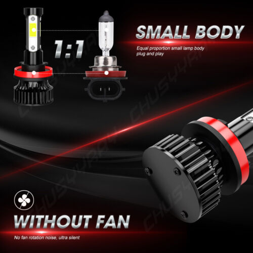 For GMC Terrain 2011-2015 Combo LED Headlight Hi/Lo Beam + Fog Light Bulbs 8X - Picture 3 of 12
