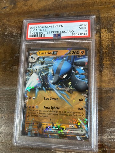 Lucario ex graded PSA 9 for sale on eBay