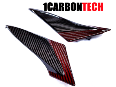 2011-2025 SUZUKI GSXR 600-750 CARBON FIBER AND RED HYBRID TANK
