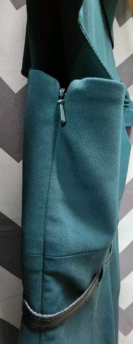 Green Halo Sleeveless Sheath Dress Size 4 Textured Panel Cocktail Wedding Cutout - Picture 10 of 12