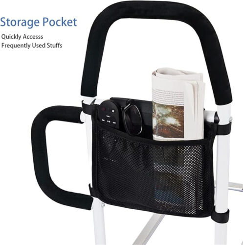 Safety Bed Rail Adult Elderly Adjustable/Organizer Pouch Home Stability/Support - Picture 12 of 12