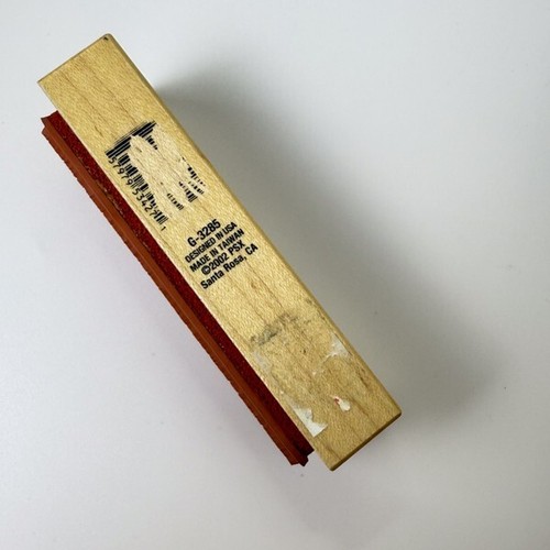 Rural Log Rail Fence~Wood Posts~Farm~Ranch~Rubber Stamp~ 4"X 1.5"~PSX G-3285 - Picture 5 of 7