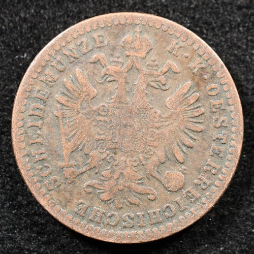 Austria 1 Kruezer 1860A, Coin, Inv#G232 - Picture 2 of 2