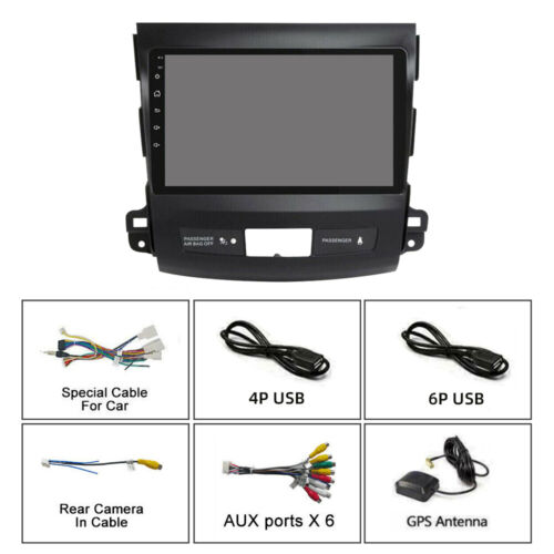 4-64G Android For Mitsubishi Outlander 2006-12 Wireless Carplay Car Stereo Radio - Picture 2 of 19