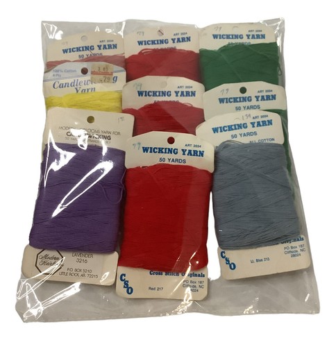 Vtg Lot Of 9 CSO Candle Wick Yarn Embroidery Floss Thread - Picture 2 of 3