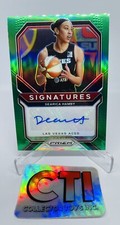 2021 PANINI WNBA PRIZM DEARICA HAMBY SIGNATURES GREEN AUTO - LAS VEGAS ACES 🔥