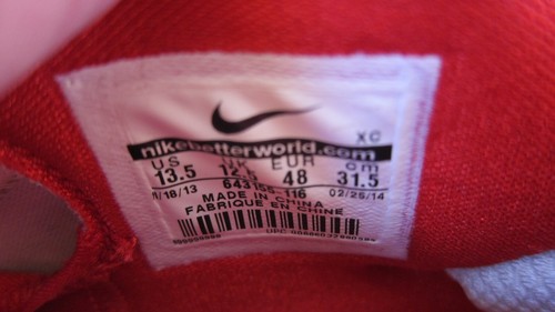Nike Men's Vapor Speed TD Football Cleats Red/White sz 13.5 - Picture 7 of 7