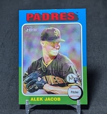 Alek Jacob Rookie RC 2024 Topps Heritage Baseball Card #184 San Diego Padres