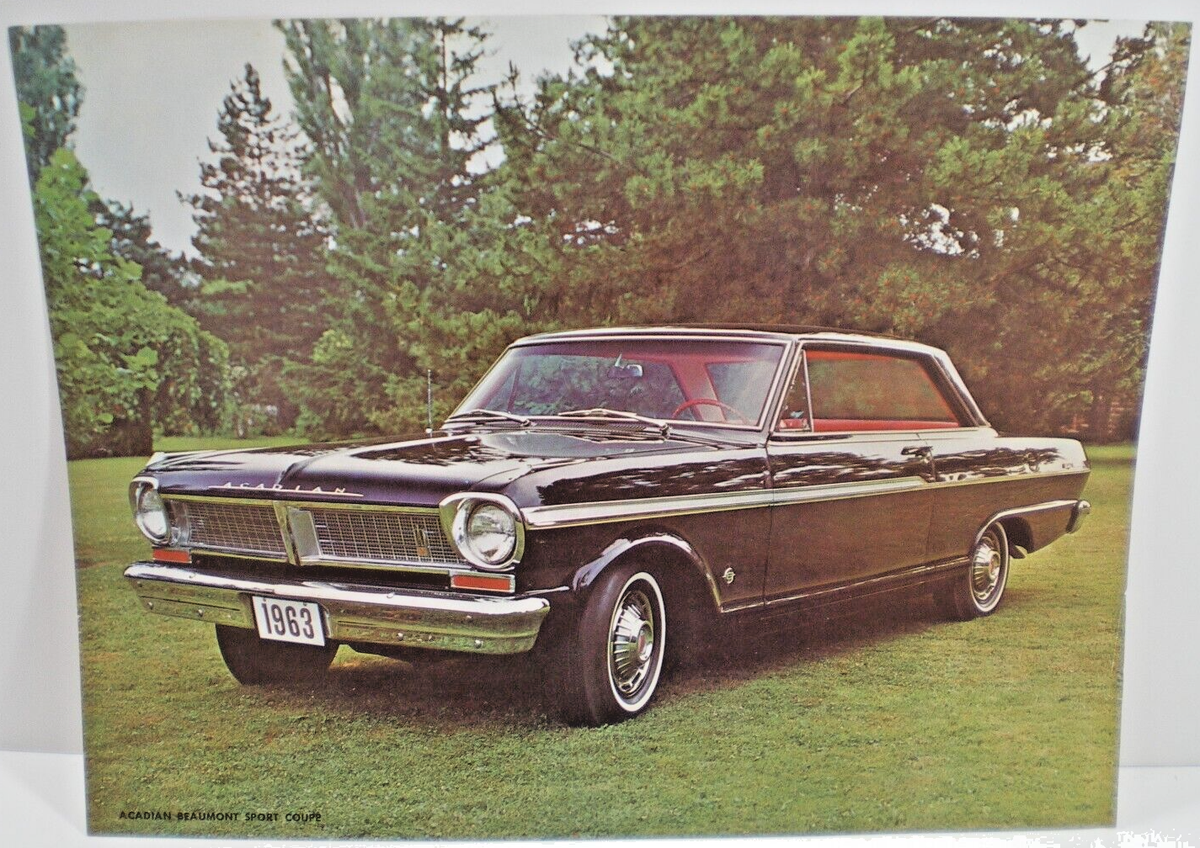 VINTAGE 1963 ACADIAN BEAUMONT SPORT COUPE x 11