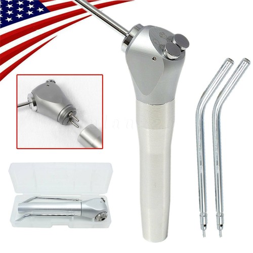 Dental 3 Way Air Water Spray Triple Syringe Handpiece w/2 Nozzles Tips Tubes US - Picture 3 of 13