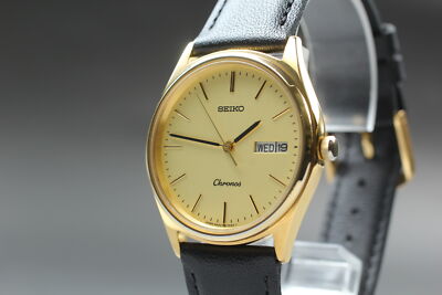 美品　SEIKO セイコー　5h23-7d40　腕時計 Vintage 1988 Near MINT Seiko Chronos 5H23-7D40 Gold Date