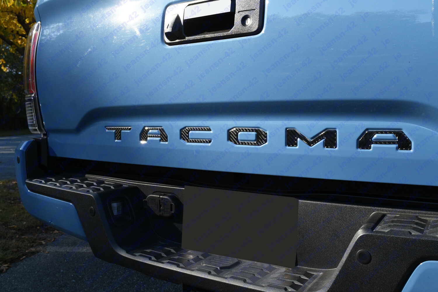 Tacoma Tailgate Letters 3D Raised Tailgate Letters For 2016-2021 Toyota Tacoma - Black & Red Emblem Inserts, Custom Fit Tundra Tailgate Letters - Foto 10