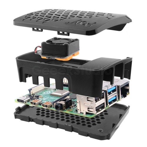 Black POLY+ Raspberry Pi 4 Case (Come with heatsink and PWM controllable Fan) - 第 12/12 張圖片