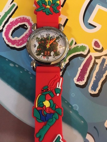 Kids Boys Girls Ninja Turtles Wristwatch Silicone Strap Wrist Watch Slim 3mm UK - Picture 24 of 26