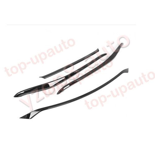 For Toyota Venza 2021-2023 Glossy black Front Bumper + Grill Moulding Cover Trim - Picture 9 of 9