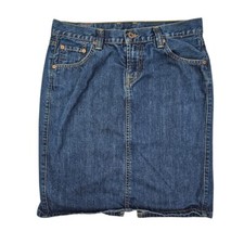 Y2k Lucky Brand Womens 6/28 Made In America Blue Denim Skirt