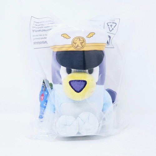 Bluey & Friends CAPTAIN BLUEY 7" Peluche Peluche Figura Alce Giocattoli Nuovo - Foto 12 di 12