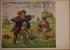 Künstlerkarte Otto Quante - Frühlingstanz - Minden München