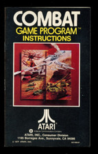 Combat Atari 2600  INSTRUCTION MANUAL ONLY 