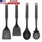 New ListingNylon Kitchen Tool Set 4 Utensils Heat Resistant Safe Nonstick Cookware Black Us