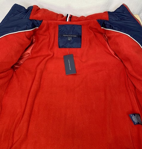 Tommy Hilfiger Jacket Blue Boys Size Small 7 Jacket Lined Hooded Puffer Coat - Picture 9 of 16