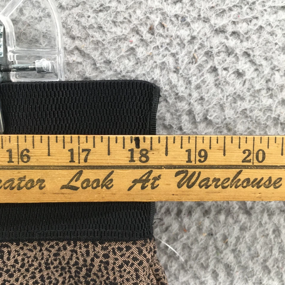 Soft Surroundings Leggings Womens XL Brown Animal Print Elastic Waist 2AB10 - Image 4 of 4