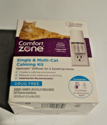 Comfort Zone Single & Multi-Cat Calming Kit, 2 Pack Drug Free ''BRAND NEW''
