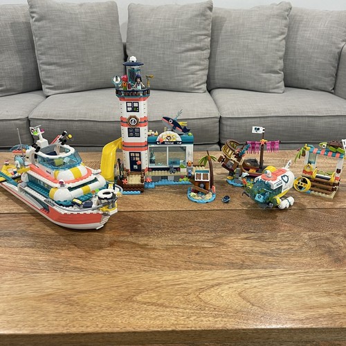 Lego Friends 41381 41380 41378 41376 Rescue Mission Boat Lighthouse Dolphin Turt - 第 1/6 張圖片